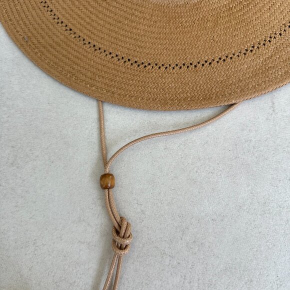 NWT Lack of Color The Jacinto Paper Straw Boater Hat Natural Tan Wide Brim - Picture 8 of 13